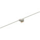 Z-Bar LED 4 inch Brushed Nickel Wall Sconce Wall Light, Center Mount